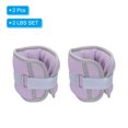 thumbnail image 3 of Uxcell Ankle Weights, Adjustable Wrist Leg Weights Set 2lbs, Purple, 3 of 6