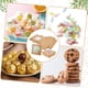 thumbnail image 5 of 18 cajas de papel kraft marrón de 10 x 10 x 4 cm con ventana transparente, plegables, ideales para regalos, dulces o postres., 5 of 9