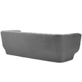 thumbnail image 4 of Modway Entertain Vertical Channel Tufted Performance Velvet Sofa and Armchair Set in Gray, 4 of 6