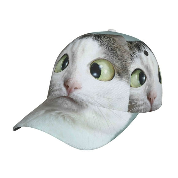 Vsdgher Funny Cat Print Classic Low Profile Baseball Cap Golf Dad Hat Adjustable Hats Men Women Unconstructed Cap