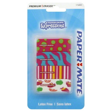 (4 Pack) Paper Mate Pink Expressions Erasers,