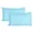 Aqua Blue, variant on Egyptian Cotton King Size Pillow Covers Ruffle 600 TC Sateen Soft And Smooth Cotton Comfortable Bed Pillow Cover (Set of 2, Lilac)