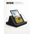 thumbnail image 3 of Lamicall Tablet Pillow Holder, Soft Pillow Stand for Tablet - Bed Tablet Stand, Tablet Dock for Lap with Pocket & 4 Viewing Angles - Black, 3 of 8