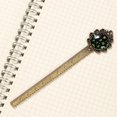 thumbnail image 3 of Aliens Lace Bookmark in Antique Bronze: a Stylish Gift for Book Lovers, Readers, and Collectors, 3 of 5