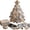 Angel Choir, variant on Christmas 3D Quilted Tree Ornament Craft Kit, Floral Angel Beaded Patchwork Design for Adults and Tabletop Decor, 7.87 in