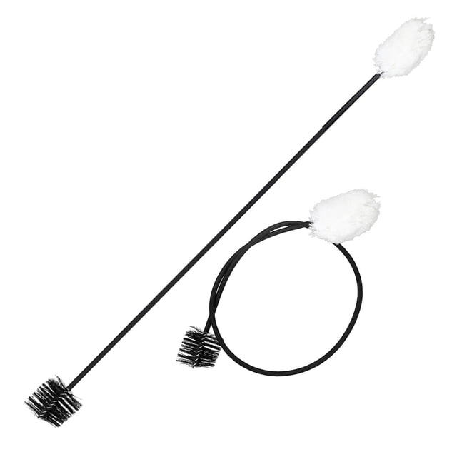 RENACLIPY 2Pcs Saxophone Cleaning Brush Set with Soft Neck for Easy Flute and Piccolo Instrument Maintenance