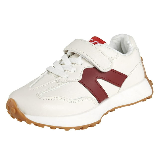 Splozh Spring and Autumn Design Sense Children's Sports Shoes Boys Fashion All Simple Casual Running Shoes Wear,Red 11.5
