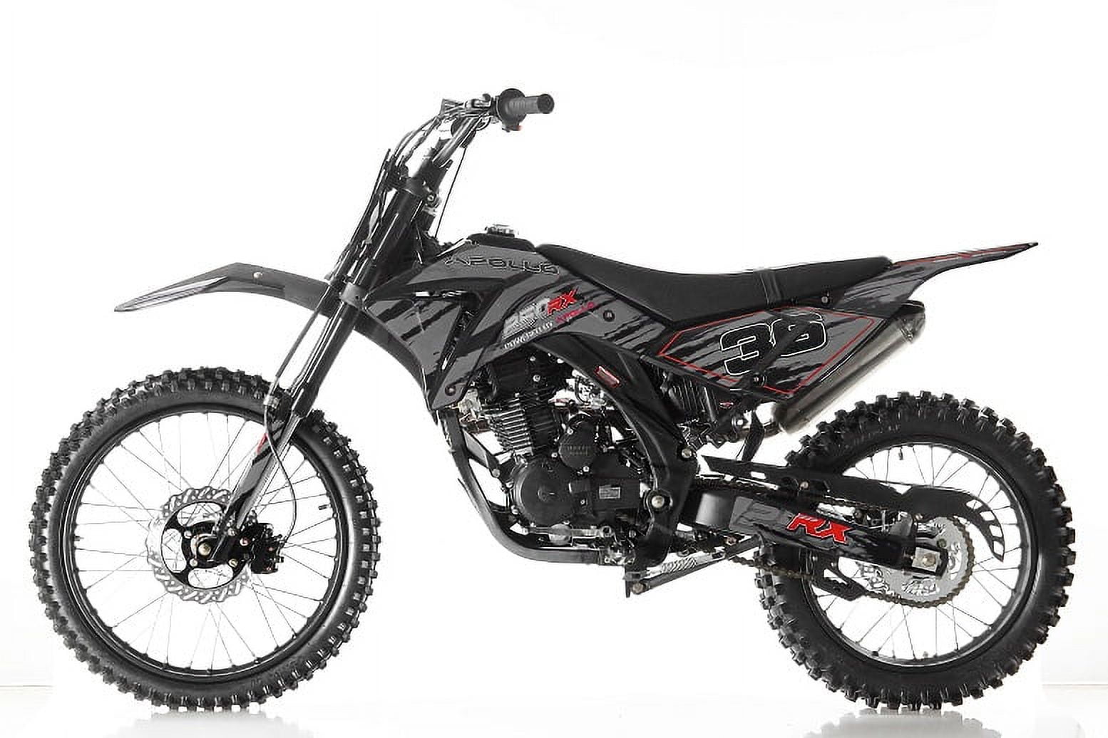 MotoTec X5 Adults 250cc 4-Stroke Gasoline Dirt Bike Black