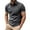 Gray, variant on Mens T Shirts Polo Shirts Button Up Turn Down Lapel Short Sleeve Solid Color Sports Mens Clothing,Black,L