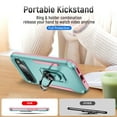 thumbnail image 6 of for Google Pixel 9 Pro XL Case, Slim Fit Military Grade Drop Tested Dual Layer Shockproof Case with 360 Ring Holder Kickstand Protective Rugged Car Magnetic Non-Slip Phone Case,Green+Pink, 6 of 10