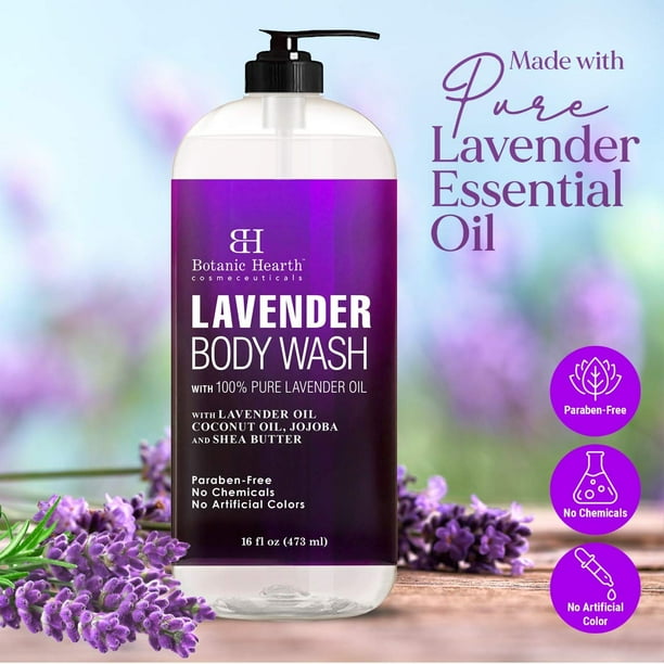BOTANIC HEARTH Lavender Body Wash for Women & Men and Shower Gel with