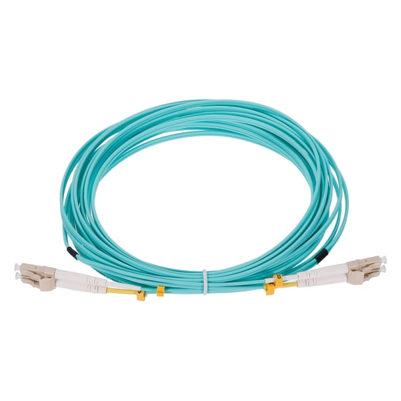 Uxcell 8 Meters 26.2Ft Fiber Patch Cable Multimode LC-LC OM4 LSZH Fiber Optic Jumper Green For Network Transceiver 1Pcs