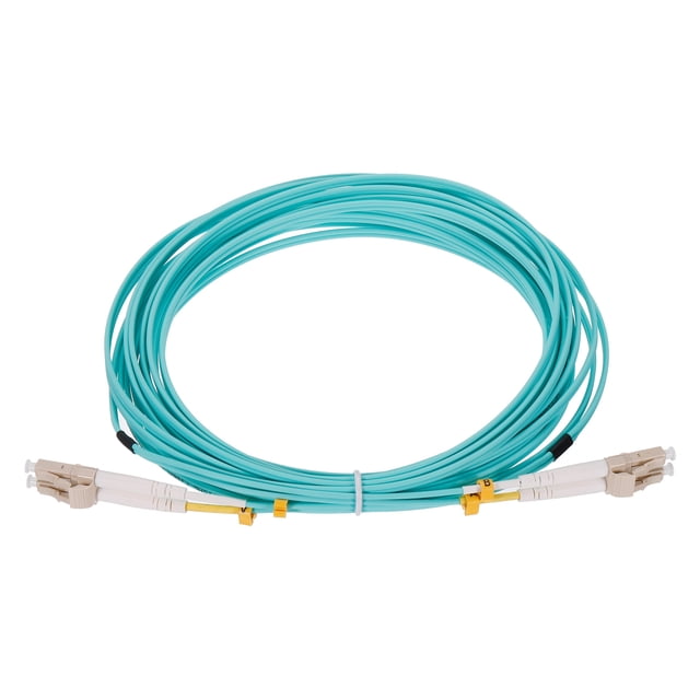 8 Metros 26,2 pies Fibras Parche Cable Multimodo Dúplex LC-LC OM4 LSZH Fibras Óptico Puente Verde para Rojo Transceptor Instrumentación 1 Uds