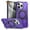 Purple, variant on For Apple iPhone 16 Plus (6.7") Tough Shockproof Hybrid with Magnetic Ring Stand Compatible with MagSafe TPU + PC Protective Phone Case Cover by Xpression - Purple