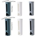 thumbnail image 2 of Plastic Bag Holder Wall Mount Trash Bag Dispenser Kitchen Grocery Bag Storage Organizer Sundries Container with Lid(S,white), Small, AM17CD0G58IUS, 2 of 7