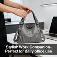 thumbnail image 6 of Sunyuer Vintage Hobo Bag for Women, Large Capacity PU Soft Leather Slouchy Tote Purse Single Shoulder Crossbody Handbag, 6 of 7
