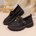 thumbnail image 6 of Willtoo Women's Mary Jane Shoes Round Toe Retro Chunky Flats Platform Lug Sole Buckle Strap Casual Fashion Walking Shoes, 6 of 6