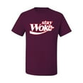 thumbnail image 2 of Wild Bobby Stay Woke, Classic Iconic Soda Logo Parody Men Tee, 2 of 5