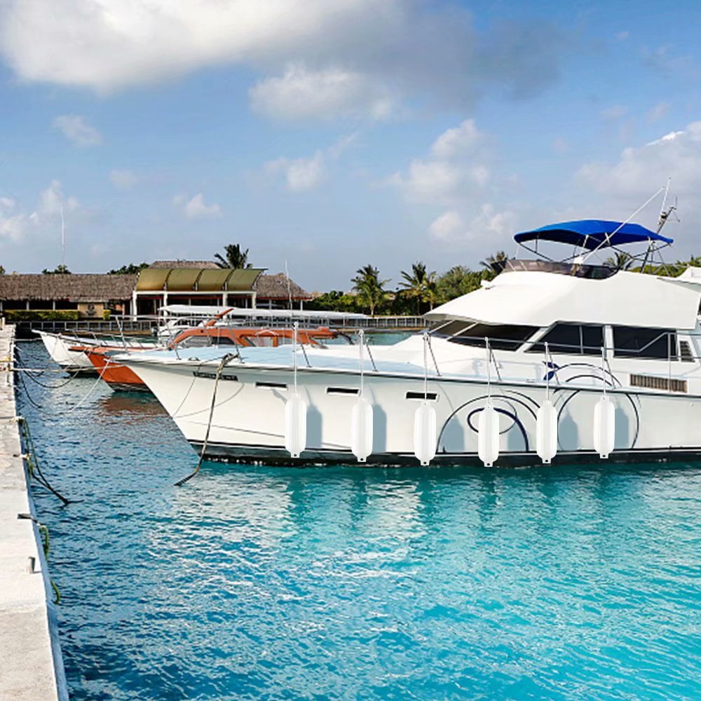 4 x Outdoor Yacht Crash Float, AntiCollision Float, Ribbed Boat Fender