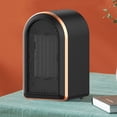 thumbnail image 4 of Mini calentador de ventilador eléctrico de calentamiento rápido PTC de 1200W para el dormitorio del hogar (enchufe negro de la UE), 4 of 6
