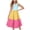Hot Pink, variant on Little Girls Casual Sleeveless Dresses Summer Swing Twirly Sundress Kids 3D Cute Sun Dress 4-8T Light Purple,Size 6-7 Years