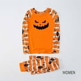 thumbnail image 2 of Shldybc Halloween Pajamas for Family for Women/Men Halloween Holiday Pjs Matching Sets 2-Piece Sleepwear Jumpsuit Spiderweb Ghosts Pumpkin Skeleton Top and Pants Outfit Home wear - Winter Clearance, 2 of 4