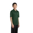 thumbnail image 4 of Port Authority Teen Unisex Regular Plain Short Sleeves Polo Dark Green Small, 4 of 6
