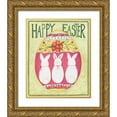 thumbnail image 1 of Shamp, Cindy 26x31 Gold Ornate Wood Framed with Double Matting Museum Art Print Titled - Easter Happy II, 1 of 4