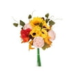 thumbnail image 2 of Todaioua Artificial Fall Flowers Orange Fall Floral Stems 17 Inch Forsythia Picks with Sunflower and Daisy for Autumn Thanksgiving Home Decorations, 2 of 3