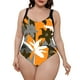 thumbnail image 1 of Gibobby Trajes de Baño Mujer Completos Nuevo traje de baño de talla grande colorido con estampado de leopardo ondulado de flores al para mujer(Gris,XL), 1 of 5