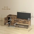 thumbnail image 3 of HOMCOM Storage Bench with Cushion, Hidden Storage, Shoe Bench, Rustic Brown, 3 of 10