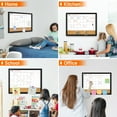 thumbnail image 4 of DOLLAR BOSS Calendar Whiteboard for Wall & Bulletin Corkboard Combination, Magnetic Dry Erase White Board 36 x 24 Inch, Wall Mounted Board for Office Home with 4 Markers, 8 Magnets and 10 Push Pins, 4 of 9