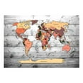 thumbnail image 2 of Tiptophomedecor Peel and Stick World Map  Wallpaper Wall Mural - World Map Neutral Colors - Removable Wall Decals, 2 of 3