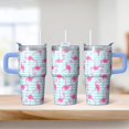 thumbnail image 2 of Flamingo Tumbler 20OZ with Handle Durable BPA Free Cup Perfect Gifts for Women Flamingo Lovers Suitable for Birthday Christmas Occasions Daily Drinks Hot Cold Beverages, 2 of 6