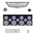 thumbnail image 3 of Disketp Gaming Mouse Pad Blue Mandala Pattern Large Mouse Mat Long Extended Desk Pad Non-Slip Rubber Mice Pads Stitched Edges Thin Pad (11.8x31.5 Inch), 3 of 9