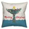 thumbnail image 2 of Creative Products Whale Tail Christmas Tree 16x16 Spun Poly Pillow, 2 of 3