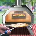 thumbnail image 2 of Patiojoy 12 Inch Outdoor Pizza Oven Portable Wood Fired Stainless Steel Pizza Grill with Pizza Stone Foldable Legs Thermometer and Pizza Peel, 2 of 10