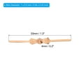 thumbnail image 2 of Uxcell 33mm/1.3" Length Chandelier Connector Clip Chandelier Bowtie Pin Rose Golden 150 Pack, 2 of 6