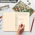 thumbnail image 4 of FORMRS 1-Subject Spiral Notebook 8" x 5" College Ruled 60 Refillable Sheet A5 Hard Cover, 2 Pack, Beige Floral Garden, 4 of 7