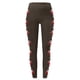 thumbnail image 3 of Gibobby Leggings de Navidad para mujer Leggings para mujer Leggings de entrenamiento Pantalones de bloque de color con estampado navideño Leggings elásticos(Marrón,XG), 3 of 5