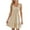 Khaki, variant on Scyoekwg Women'S Casual Dresses Sleeveless Summer Square Neck Pleated Mini Dress Loose Sundress Solid Color Women's Casual Dresses (Khaki,XL)