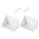 thumbnail image 2 of GOOHOCHY 2 juegos de estantes de almacenamiento de pared para baño, estantes de almacenamiento sin perforaciones, soportes para artículos diversos de baño, 2 of 7