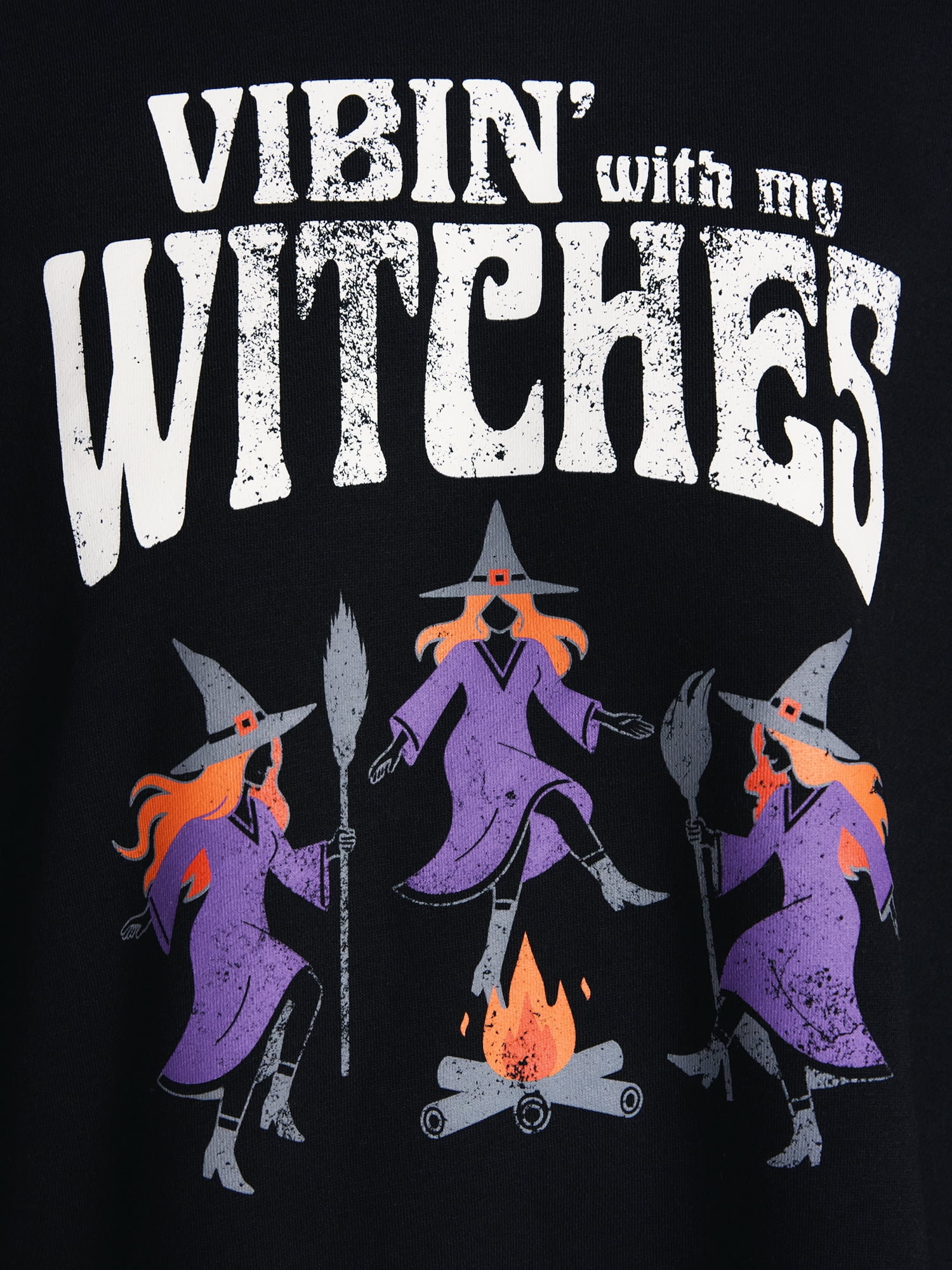 Women's Halloween My Witches Graphic Fleece from Way to Celebrate, Sizes S-4X