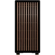 Fractal Design North Charcoal Black Chassis with Walnut Front and Dark Tempered Glass Side Panel ATX Mid Tower Computer Case