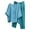 Blue/womens cotton linen set, variant on Dazajoo 2 Piece Linen Set for Women Long Pants Baggy Loose Cotton Linen 3/4 Sleeve Tops Plus Size Summer Outfits Casual Sets Holiday Sales,Blue,M