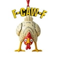 thumbnail image 1 of xihome Divertido adorno navideño colgante de pollo enojado con plumas para decorar el rbol de Navidad., 1 of 6