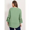 thumbnail image 2 of Avenue Women's Plus Size Lace Trim Tunic, 2 of 2