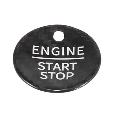 Unique Bargains Couvercle de Bouton de Démarrage Moteur Bouton de Démarrage Poussoir Protection Allumage Noir pour Ford Focus Mondeo Taurus Edge