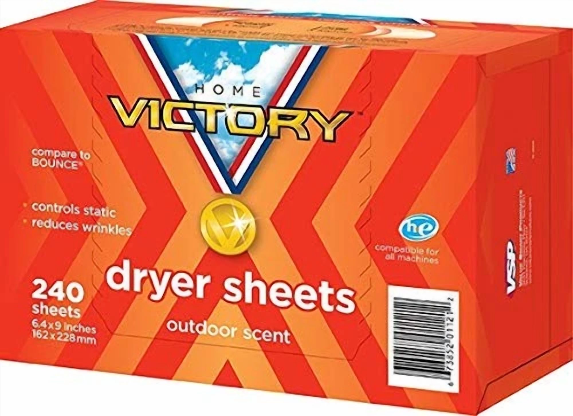 CRESTIN- Home Victory Dryer Sheets: Outdoor Scented Laundry Fabric Softener Sheets -