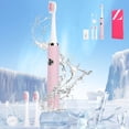 thumbnail image 1 of Danhjin Bathroom Set Wave Toothbrush Couple's USB Charging Soft Hair Intelligent Waterproof Adult Version, 1 of 6